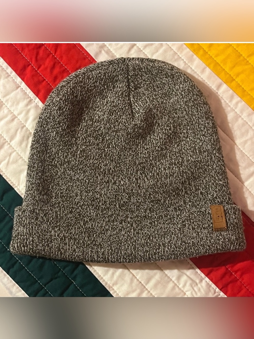 Brixton Heist Beanie Heather Grey Knit Cuff Unisex Beanie
